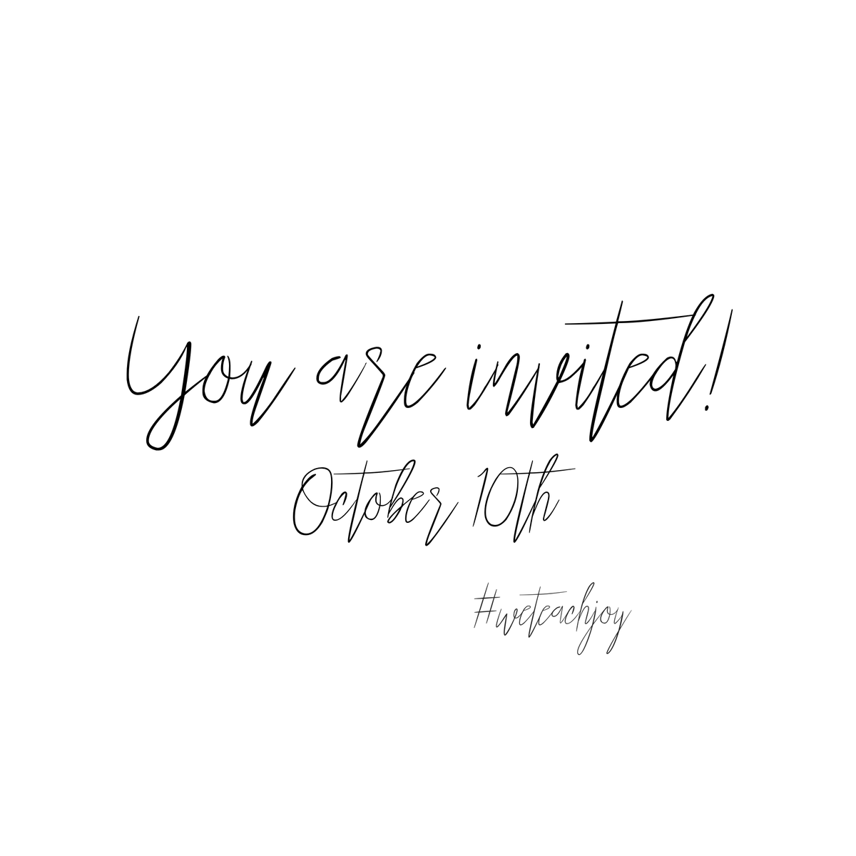 weteachjoy's tweet photo. We can’t wait to host our first together event October 10th!! You don’t want to miss this encouraging event. Mark your calendar and spread the word! #educatorsmatter #weteachjoy #community #wtjtribe #christianschool #teachersthatpray #joinus #upliftingevent https://t.co/9COAFtY4gx