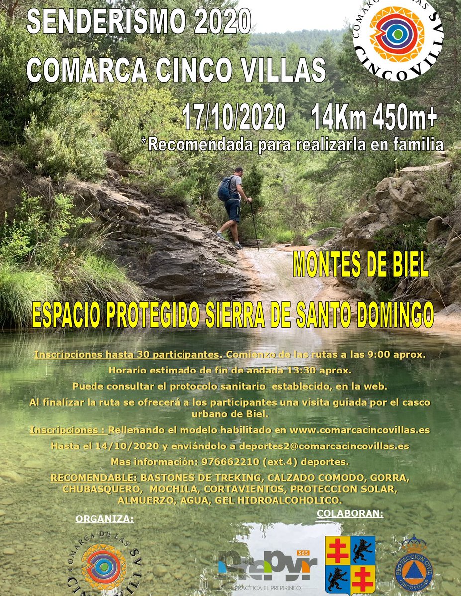 La <a href="/comarca5villas/">comarca5villas</a> retoma las andadas senderistas. Inscríbete y participa. Pincha en el siguiente enlace y accede a la información: comarcacincovillas.es/wp-content/upl…