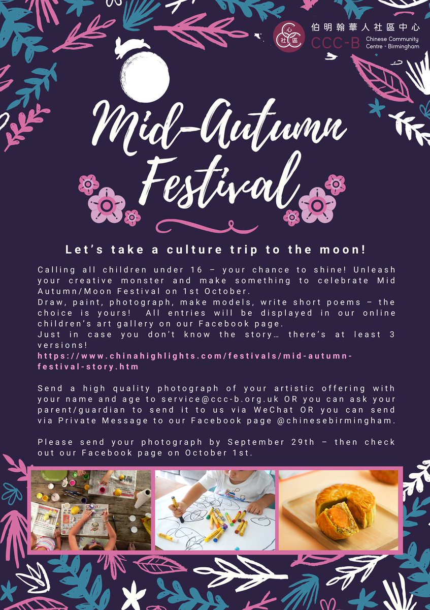 Tx to local student Suet for her amazing drawing 'Mooncake Girl' to go in our virtual MoonFest gallery
We've heard many children been busy catching up w school work so we've extended deadline to SUN 6pm AND opened out to include anyone who feels young at heart or in mind 💞🥮🐰🌙