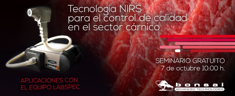 BonsaiAdvanced's tweet image. El próximo 7 de octubre de 2020 tendrá lugar este seminario GRATUITO donde hablaremos de las ventajas que puede aportar la espectroscopía en el infrarrojo cercano (NIRS) para el control de los productos cárnicos.

bonsaiadvanced.com/tecnologia-nir…