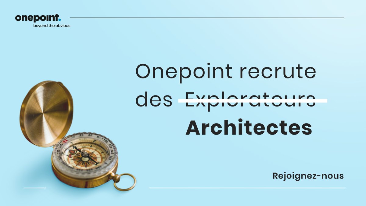 Vous êtes à la recherche d’une nouvelle aventure ? Rejoignez notre communauté d'explorateurs à #Paris, #Bordeaux, #Nantes et #Toulouse. Découvrez nos offres → linktr.ee/onepointrecrute