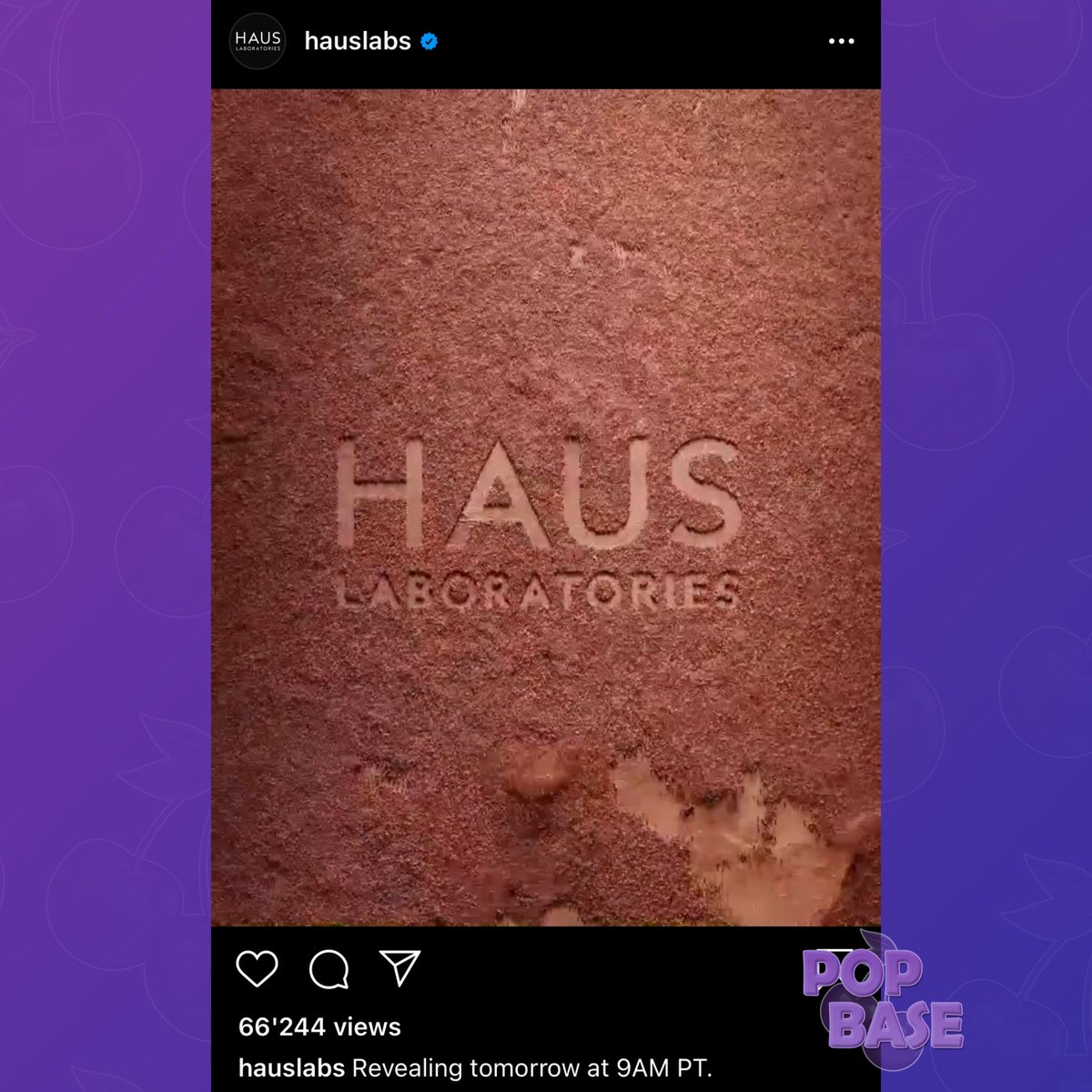 PopBase's tweet photo. Haus Laboratories teases a new project coming tomorrow at 9AM PT. https://t.co/PUOCP42Y5w