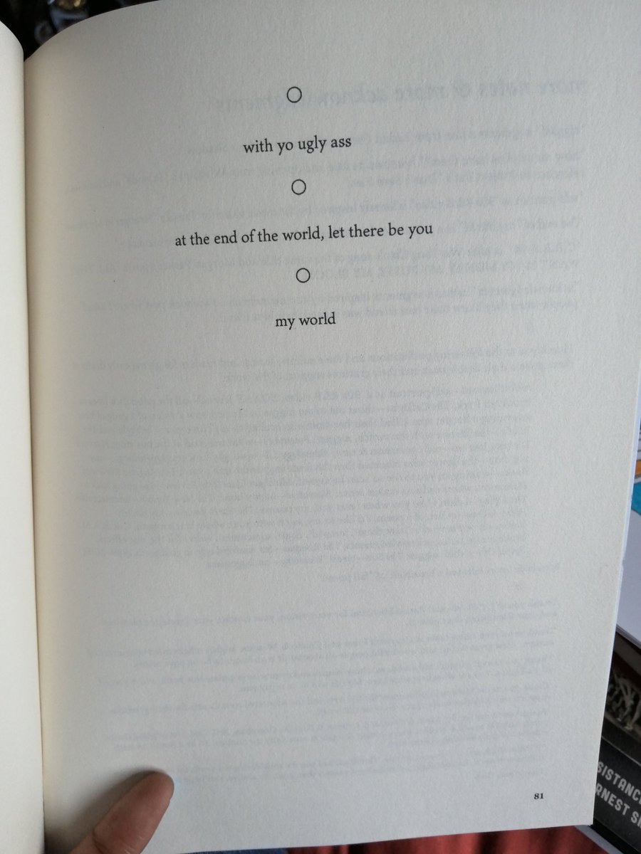 Send this to your best friend in the entire world, from the Acknowledgements at the end of Danez Smith's INSANE collection Homie.