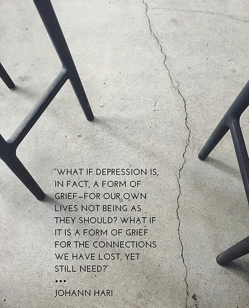 I think it is worth thinking about the fact that depression and grief have the same symptoms: