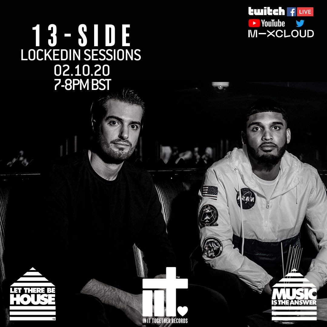 iitrecords1's tweet photo. #WeekendVibes starting for 7PM tomrorow with guests @13side_ joining us on #LockedInSessions.
#IITr #InItTogetherRecords #UnderAGroove #LiveStream #HouseMusic https://t.co/p8QKS4puG1