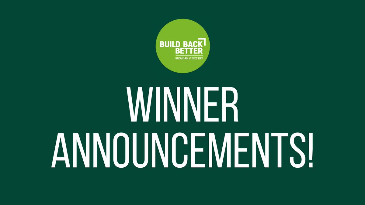BBBHackathon's tweet image. 🥁 And the #BuildBackBetterHackathon winners are...

🏅Refab - a circular solution for textile waste 
🏅Farmware - supporting regenerative agricultural practices 
🏅The Big Questions Challenge - a new way of student learning

Congratulations! Huge well done to all the teams 👏