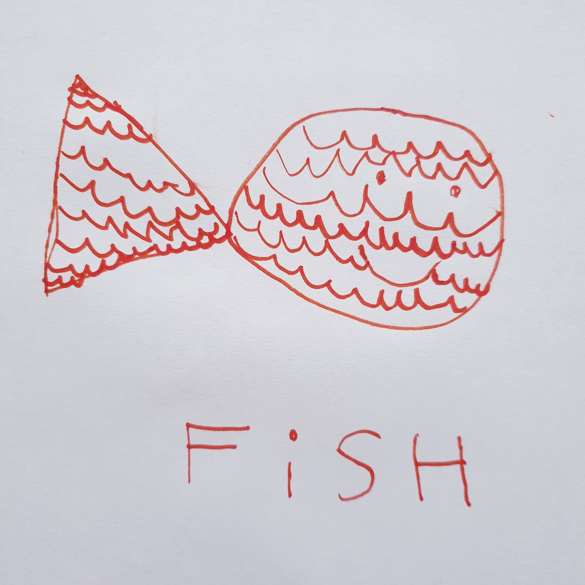 Beaucoup trop de taf, alors pour le  #inktober2020, j'ai demandé à ma fille de prendre le relais.01.  #FISH