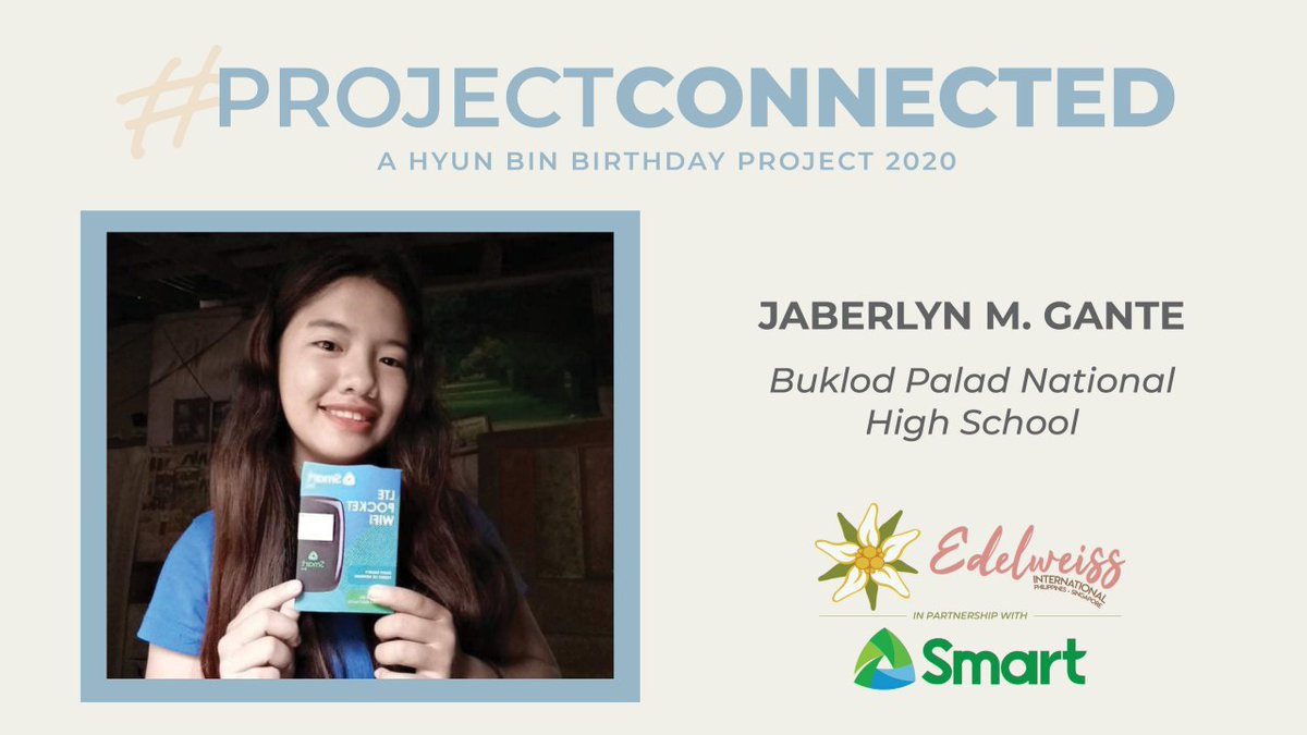 EdelweissPH_FC's tweet photo. Here are some of the recipients of the Wi-Fi kits from @LiveSmart.
12th Grader Jaberlyn, is a daughter of farmers from the Ibaloi tribe. She's an honor student and the President of the Supreme Student Government of the school. π
#ProjectConnected #SmartEdelweissPH #SmartAko https://t.co/EOJfFunHyL