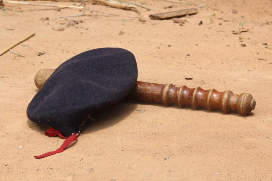 “They wanted to kill a parliamentary candidate, and our community was not going to watch that happen. This was a government we all voted in; the same government that have left unforgettable marks in our hearts.”A hat and a baton left behind in 2013. @ATJLF_  @TRRC_Gambia