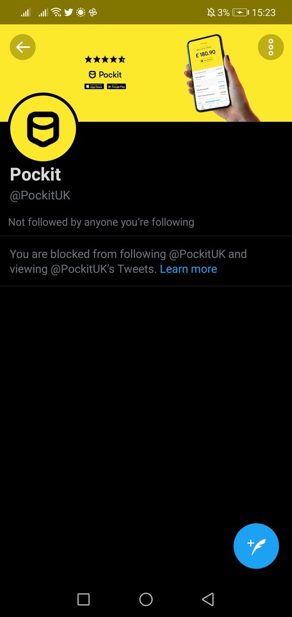 cuiser1989's tweet photo. @SharmaneWebste1 @PockitUK @jaykizza They've now blocked me... https://t.co/1272jWLW3z