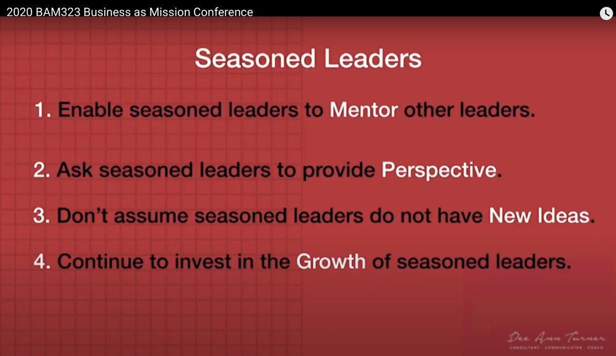 Happening now at #BAM323 virtual: <a href="/ChickfilA/">Chick-fil-A, Inc.</a> veteran <a href="/DeeAnnTurner/">Dee Ann Turner®</a> shares how to steward seasoned talent in your business. Thank you Dee Ann for a truly inspirational message!