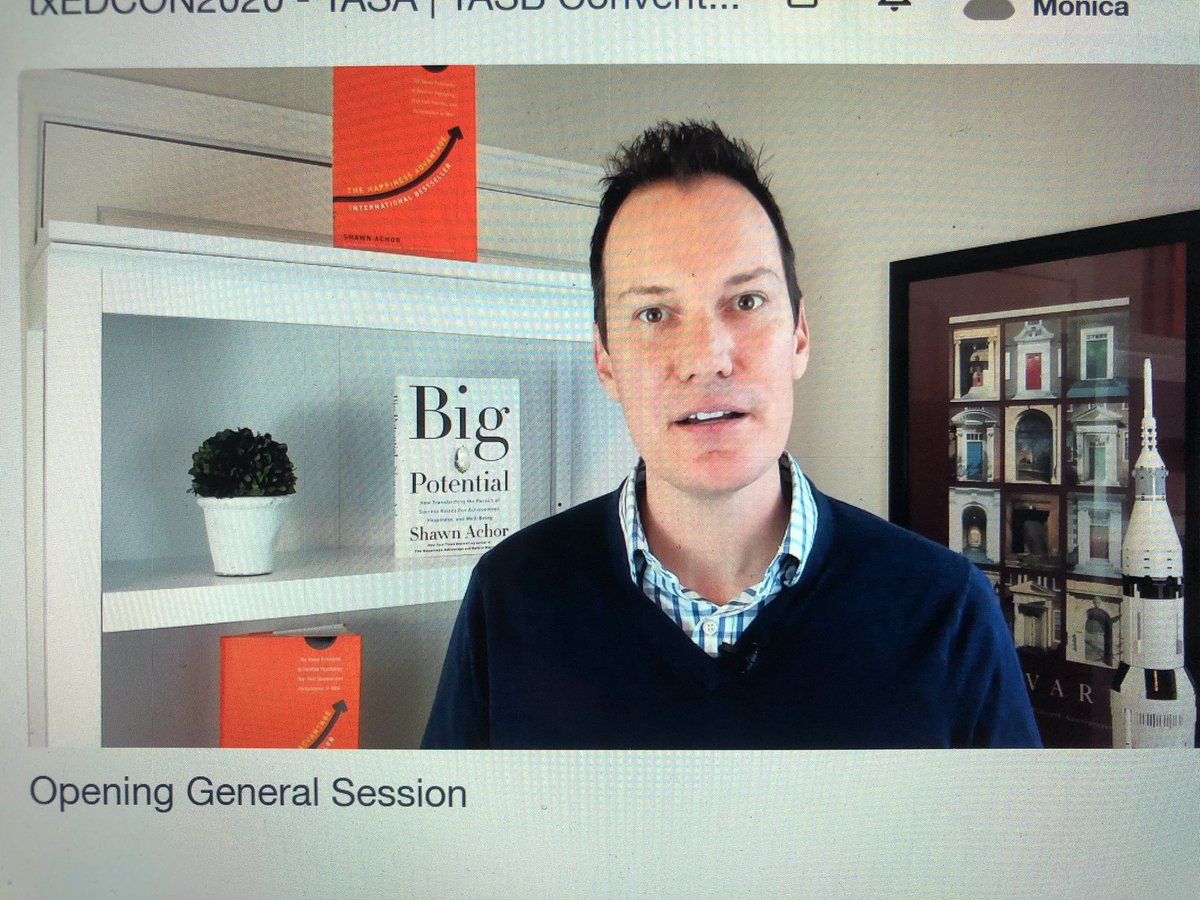mjaloma1's tweet photo. Thank you @shawnachor for sharing your research and anchoring our day to Resilient Optimism as we get to learn, network and share our successes and opportunities for growth @tasatasb #txedcon2020 @ESCRegion19 https://t.co/aylm54qIzU