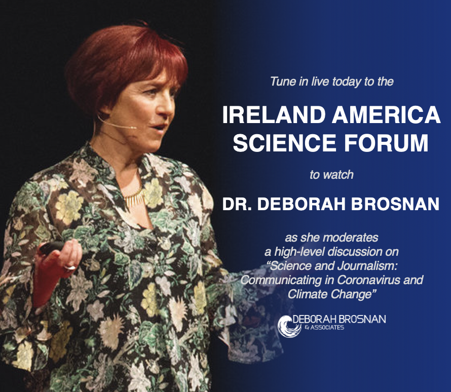 deborahbrosnan's tweet photo. Join me and tune in live today at 2pm Eastern / 7pm Ireland as I moderate a high-level panel with the @iasf_science @IrelandEmbUSA @IrishNetworkDC: https://t.co/lzGzwRioco https://t.co/nh2thljWKe