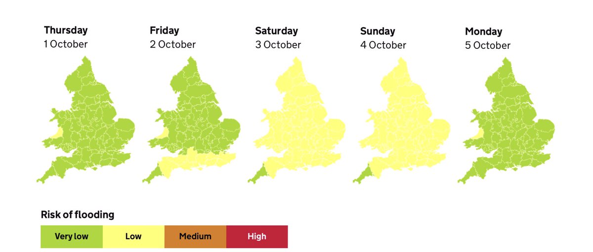 IanJonesEA's tweet image. Just as we welcome in October the weather turns decidedly autumnal. The w/end is looking grotty, with much of the country likely to see impacts of #StormAlex, to a greater or lesser degree. Details will firm up nearer the time. Please stay #floodaware gov.uk/check-flood-ri…