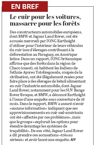 petrolosaures's tweet photo. On pensait avoir trouver tous les défauts aux tanks individuels grotesques et nuisibles de @LandRover... Mais non, il manquait :
"rasent illégalement des forêts pour faire place aux élevages de bétail destinés au cuir de leurs sièges"
#SUV #rangerover #industrieAuto #automobile https://t.co/bvjswihVZt