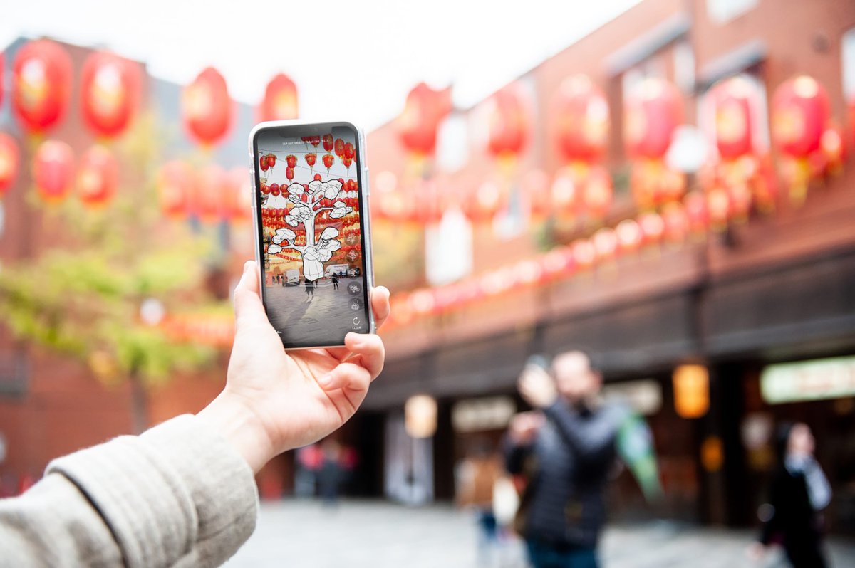 We worked with Chinese Arts Now to redesign their interactive phone app which uses ground-breaking Augmented Reality technology to guide viewers around the historic streets of London’s Chinatown bit.ly/3kY9Ikc