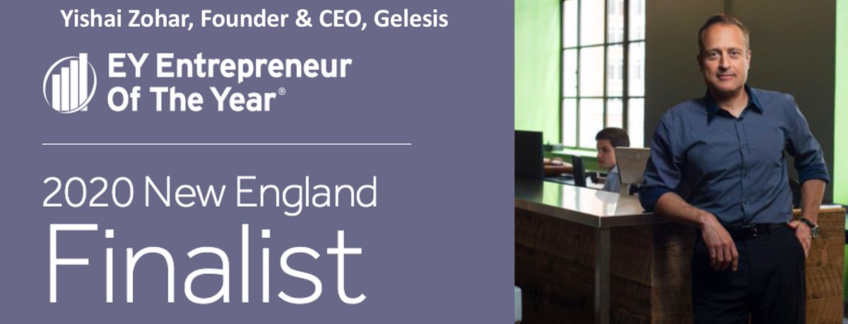 GelesisInc's tweet image. Celebrating ingenuity &amp;amp; ideas that have the power to change the world feels more important than ever. Congrats to our CEO and Founder @yishaizohar for being named a finalist for EY Entrepreneur of the Year NE. Looking forward to next week’s celebration! #EOYUS #EOYNE  #obesity