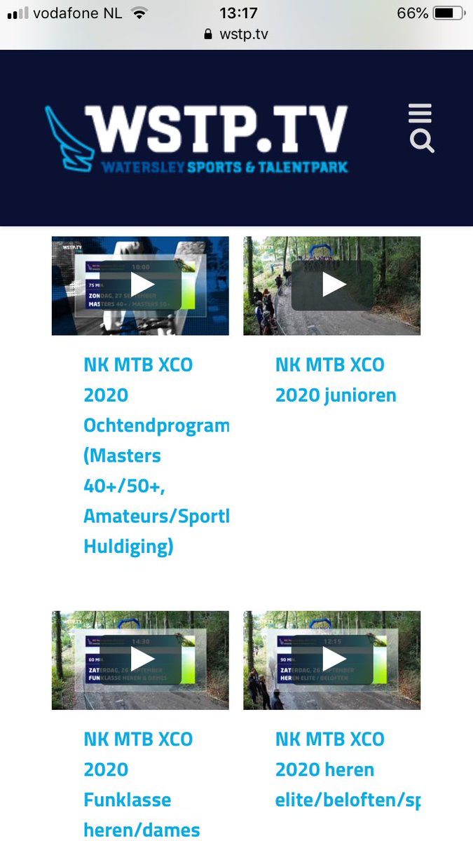 TvWstp's tweet photo. nu ook alle wedstrijden NK MTB2020 terug te kijken @NewMedia_Corp @LimburgCycling @Watersley_ @JoopPetit https://t.co/w1ROVVSck4