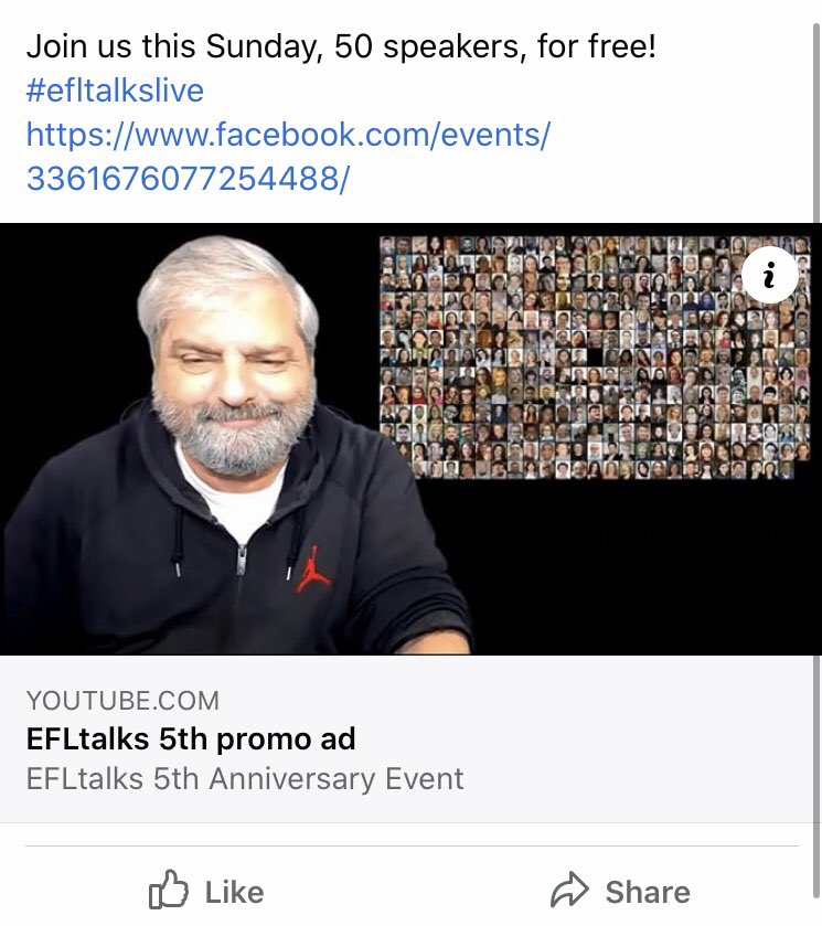 JGakonga's tweet photo. I'm giving a 10 minute talk at this event on Sunday on how I set up https://t.co/1bZd053nN6 (and how you could set up your own online teaching business, too!). Come along :) https://t.co/pLHZXeGZGS #efl #efltalks #efltalkslive #elt https://t.co/eIpOiRFjgo