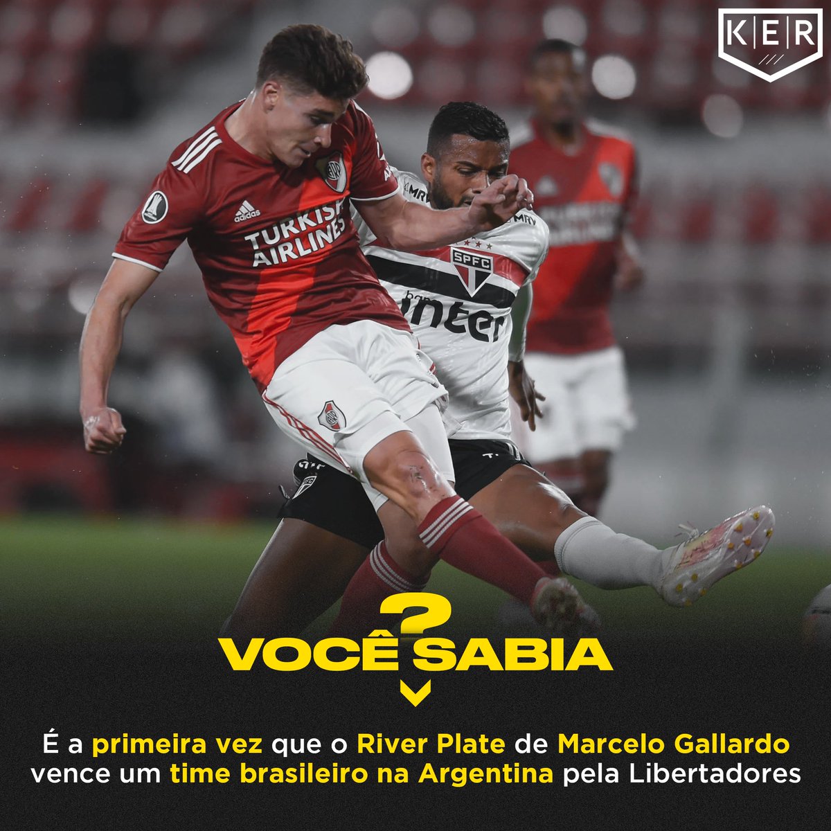 planetabolabr's tweet photo. Além disso, também é a primeira vitória do River sobre o São Paulo em Libertadores. E a primeira vitória do River sobre o São Paulo, em todas as competições, desde 2003. Lembrando que por outras competições, Gallardo já havia ganho de Athletico e Chapecoense em casa.
#RIVxSPFC https://t.co/YCKx5E992w