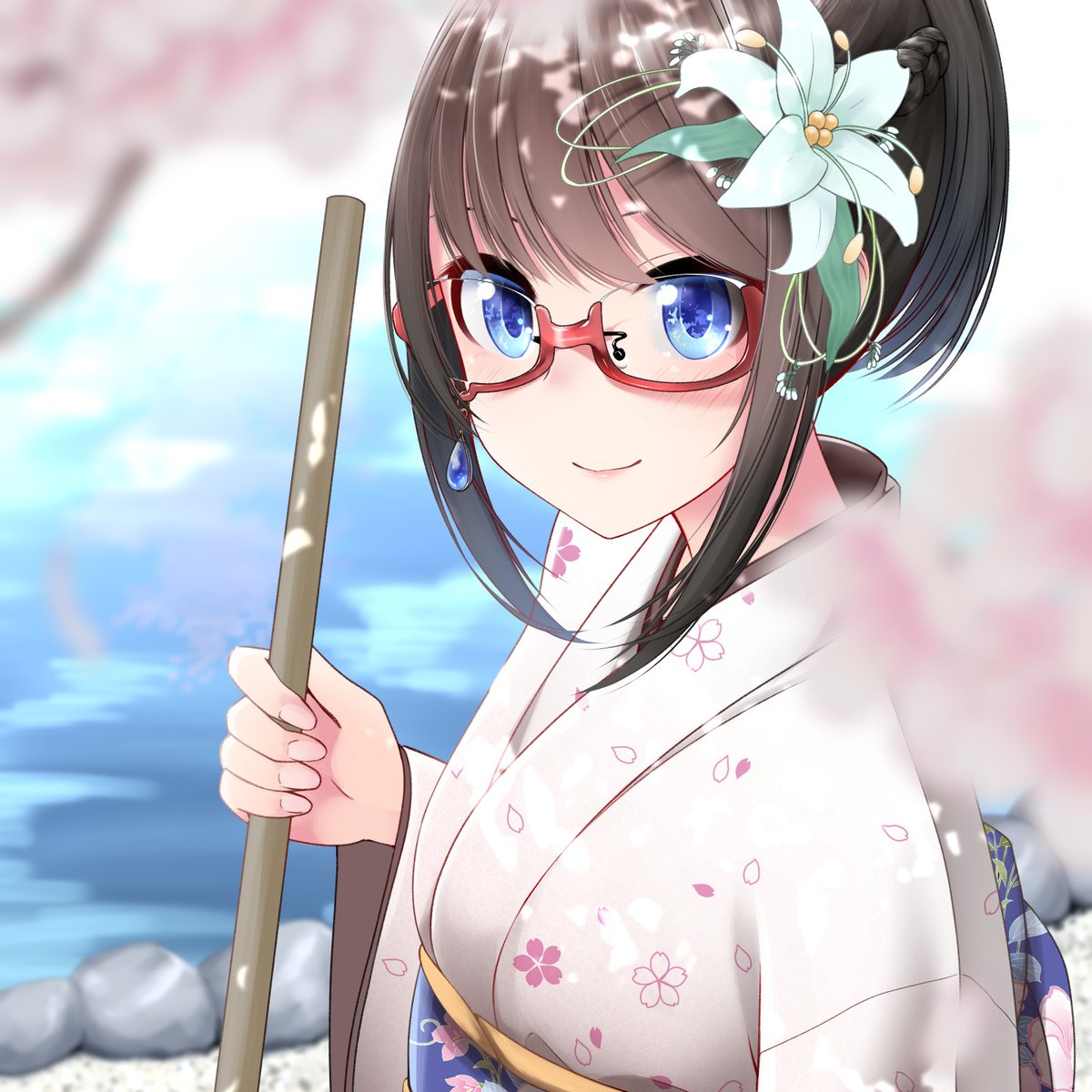 「#眼鏡の日
#メガネの日 」|ネコばかのイラスト