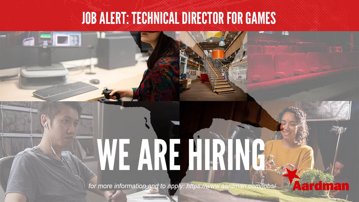 We are hiring! We're looking for a Technical Director for Games. Find out more about the role and apply here: aard.mn/3jjVda1