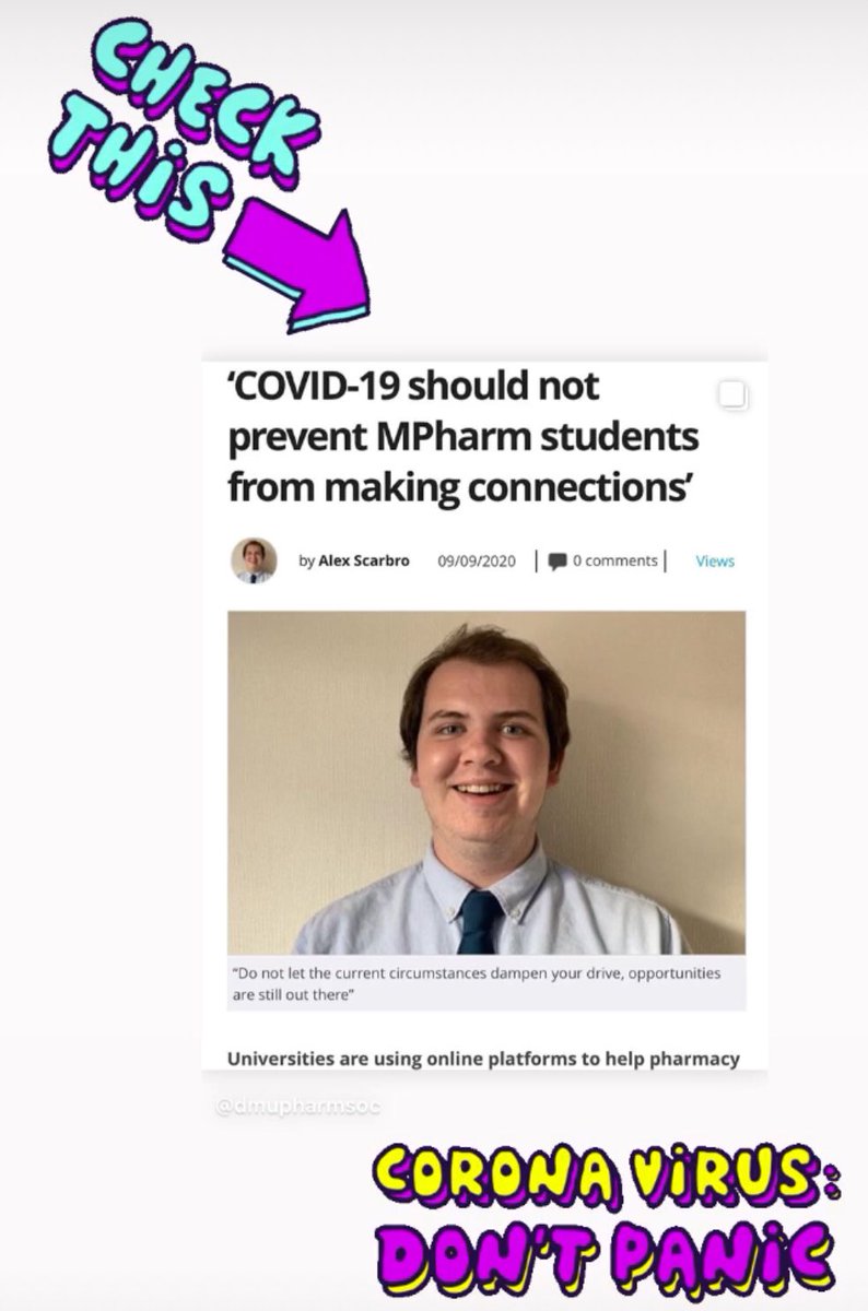 DMU Pharmacy Society tweet media