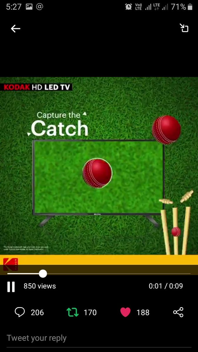 deoragunnu's tweet image. ▶️ Here's My Perfect screen shot
#WatchToWin #KodakAndroidTV #KodakTv #Contest #Cricket
@kodaktvindia
Join @Dazzlingcutie1 @satyapaljain_86 @sandeep0_07 @KpParmar98 @Lvly123Singh @Lokesh_jhaa @SrinathAkula369 @Gurdeep0003 @GoldQueenie4 @Dkanwar03 @kusumsolanki17