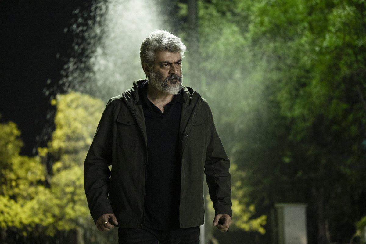 NKP:-It’s rare for a ‘mass’ hero film to not end in a fight. It’s even rarer for the climax to begin and conclude inside a courtroom. In NKP, Ajith’s Bharath Subramaniam calmly interrogates the film’s antagonist in a rumbling baritone for 10 minutes. #Valimai  #ThalaAjith