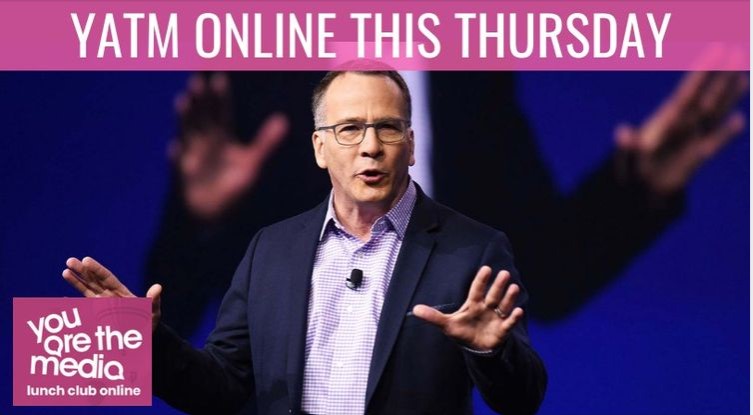 Gidonald's tweet photo. Another great @YouAre_TheMedia lunch club today with purpose-driven leadership &amp; marketing expert @rontite author of #thinkdosay . @fleeurgle #winning  showcases Matt Denyer, @aspirinbusiness &amp; @richieburn and YATM Learning, a community learning group with @saleschange #YATM2020 https://t.co/ePVu8hPyh0