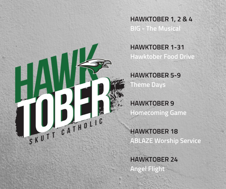 SkuttCatholic's tweet photo. Happy Hawktober SkyHawks! https://t.co/vYj4ETTk8a