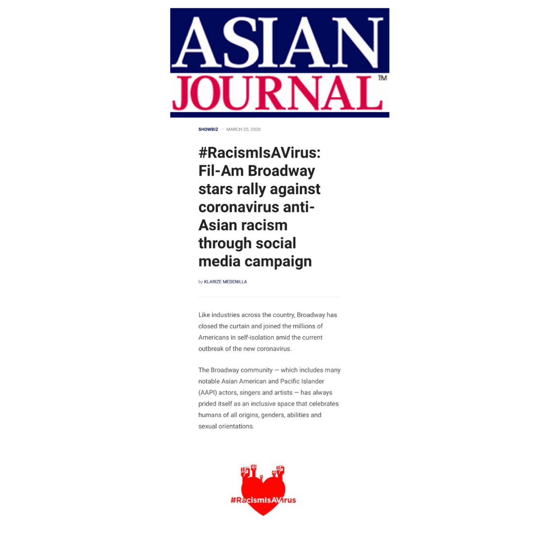 racismisavirus's tweet photo. #TBT and thank you to @asianjournal for this feature. Unbelievably grateful for our community and allies who have helped shine a light on Asian racism and social media campaigns such as our own.
#asianamerican #filAm #racismisavirus #asianjournal https://t.co/uxZ2xnjWyp