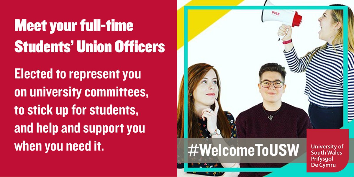 Join Shannon, your SU President, Kay, your Welfare Officer, and Lois, your Education Officer at our #Freshers2020 Fair.

To keep you safe we’re #GoingDigital👉  orlo.uk/daATc

#WelcomeToUSW