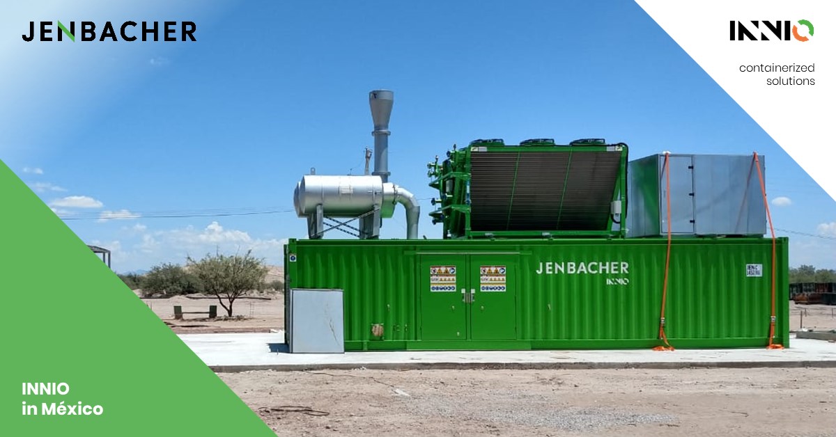 INNIO_Group's tweet photo. Nuestra flota en #Mexico sigue creciendo, otro #INNIO #Jenbacher Type 3 se encuentra en instalación. Con mas de 10,000 motores enviados a nivel mundial, este container se prepara para proveer energía a México. https://t.co/LumQ6oV8Lf
#INNIOWorksForYou #INNIOSolutions https://t.co/qNmxKvKCgP