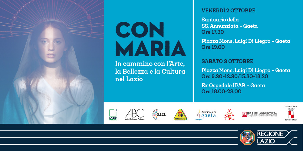 Il 2 e 3 ottobre a Gaeta “Con Maria, in cammino con l’arte, la bellezza e la cultura”. Un'iniziativa che collega 3 percorsi: uno spirituale, uno culturale sulla parità di genere e sul ruolo delle donne nella società e uno sulla salute delle donne 

bit.ly/3cMDLIL