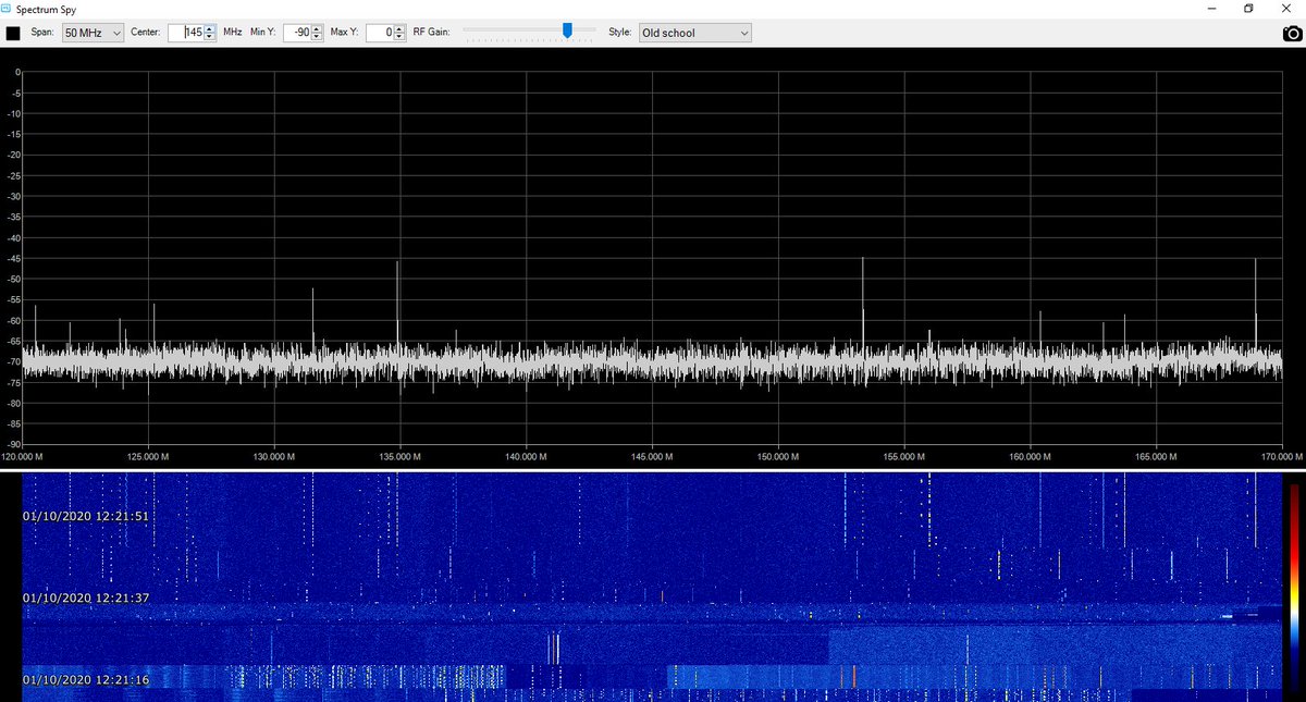 merseyradar's tweet photo. Dont forget the utility #spectrumspy in 
@sdrsharp Spectrum Analyser.. Experiment🧑‍🔬away ! Can be useful tool for finding local interference ..add small DIY loop to radio and walk around shack hunting 🕵️ for suspects, chirps🐦 from noisy LED lighting, switch mode PSUs and similar https://t.co/JyhEpOmhpC