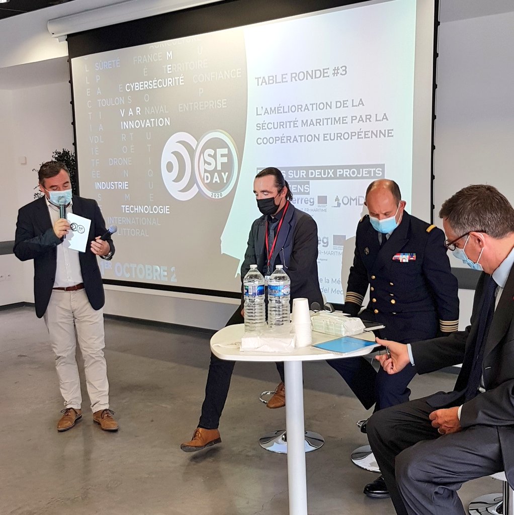 G&amp;M presents à la Table Ronde du #SFDAY2020 sur la #securitemaritime à travers la coopération. 2 projets à l'honneur : le transport des matières dangereuses avec #OMD et la communication avec #ISIDE. #Interregmarittimo