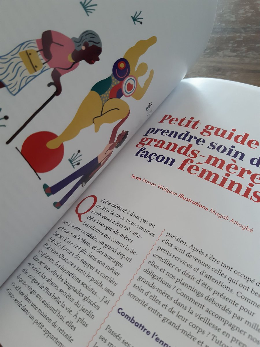 Mwalquan's tweet photo. Fière de participer au deuxième merveilleux numéro de @womenwhodostuff dédié à la famille. J'y parle de petits trucs pour tenter de prendre soin de nos grand-mères dans une perspective féministe 👩‍🦳🌈 https://t.co/tJKCXbwYoE