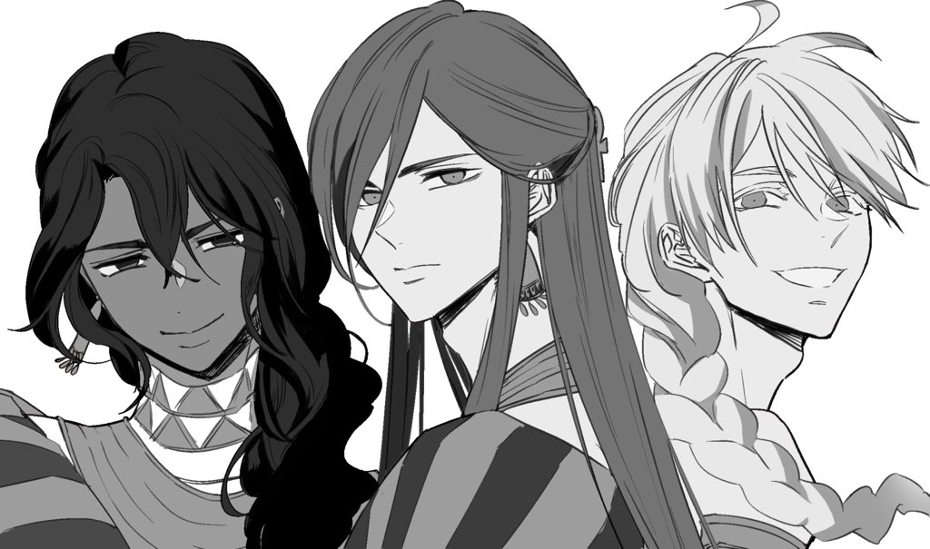 ホルスとアヌビス 神話上は異母兄弟だけどサイカミ的には保留 災禍の神は願わな 尾羊 英 新連載2 12 のイラスト