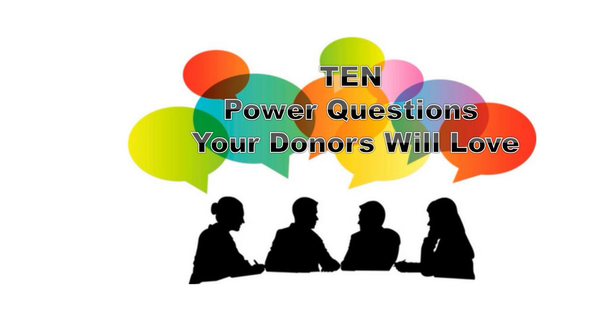 bobtiede's tweet image. Just Posted: &quot;10 Power Questions Your Donors Will Love&quot; Guest Post by Gail Perry - bit.ly/2SjqVbu  #Donors  #Fundraising #FundDevelopment