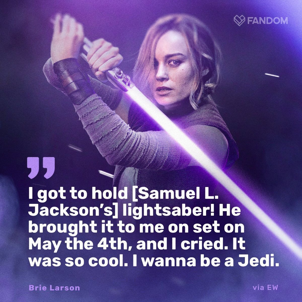 Happy birthday, Brie Larson! May The Force Be With You 