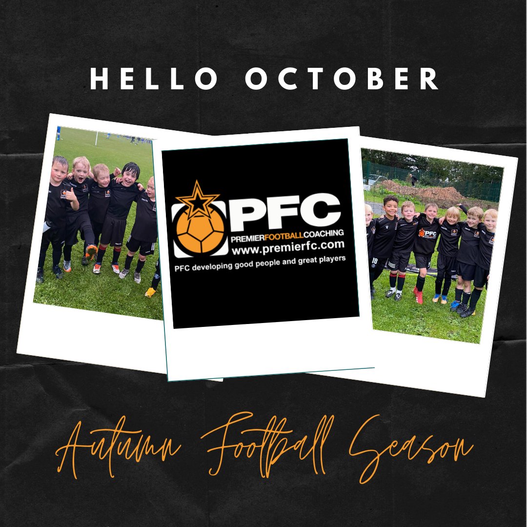 Premier_FC's tweet photo. Happy October everyone, the month of Halloween, which is obviously our favourite holiday as it's all about black and orange...just like us! 

It's also the month of colder training sessions, of the dragon's breath and the gloves, snoods and hats! We love Autumn football training! https://t.co/JmOJUHKJZz
