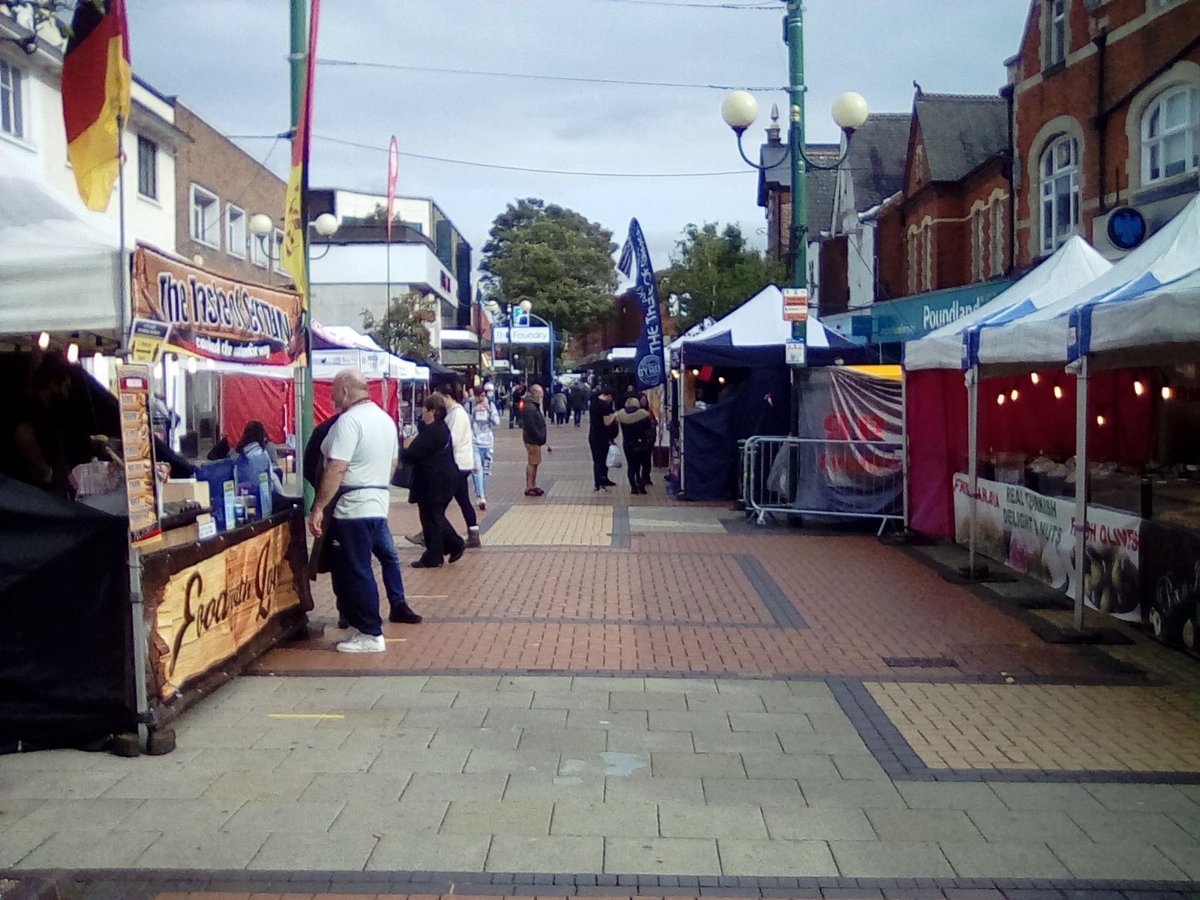 TheHamst's tweet photo. The Continental Street Market is up and running of Scunthorpe High Street until Saturday, shall you be going along? https://t.co/CxOEBW7kPy