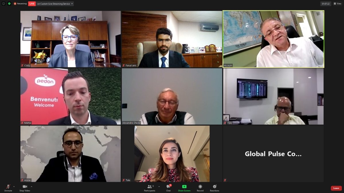 GlobalPulsesGPC's tweet photo. We loved the Q&amp;A session with GPC Young Professionals industry veterans at Pulses 2.0.  Thanks to veterans Huseyin Arslan, Cindy Brown, Vijay Iyengar and Alex Cherki for their shared wisdom.  And to Faisal Anis Majeed, Tala Mobayen, Andac Kolukisa, and Mattia Pedon for questions. https://t.co/F2NLLOzu0I