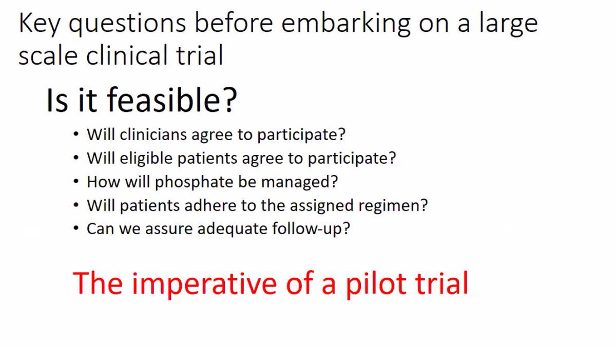 Sure: we do need some data about feasibilitythis lead to the TARGET trial, publishe din  @CJASN  https://cjasn.asnjournals.org/content/12/6/965 from  @DrRonWald and  @lastwalsh