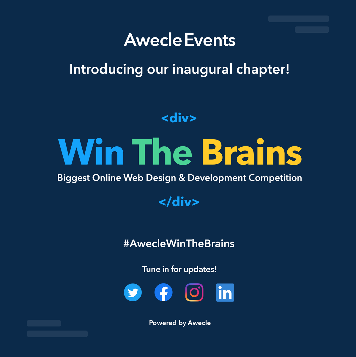 awecle's tweet photo. Awecle is committed to get the best brains across the globe !

#AwecleWinTheBrains https://t.co/0s6Hl8T9Zc