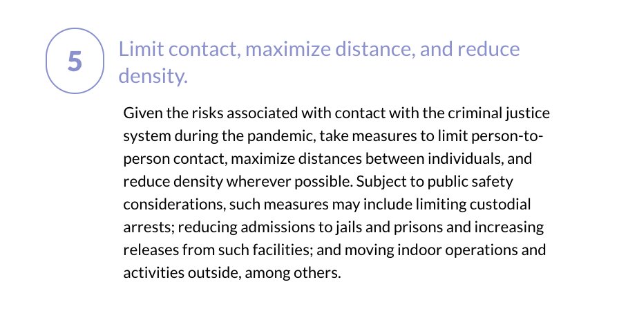 Next, here are cross-cutting recommendations that apply to all parts of the criminal justice system: