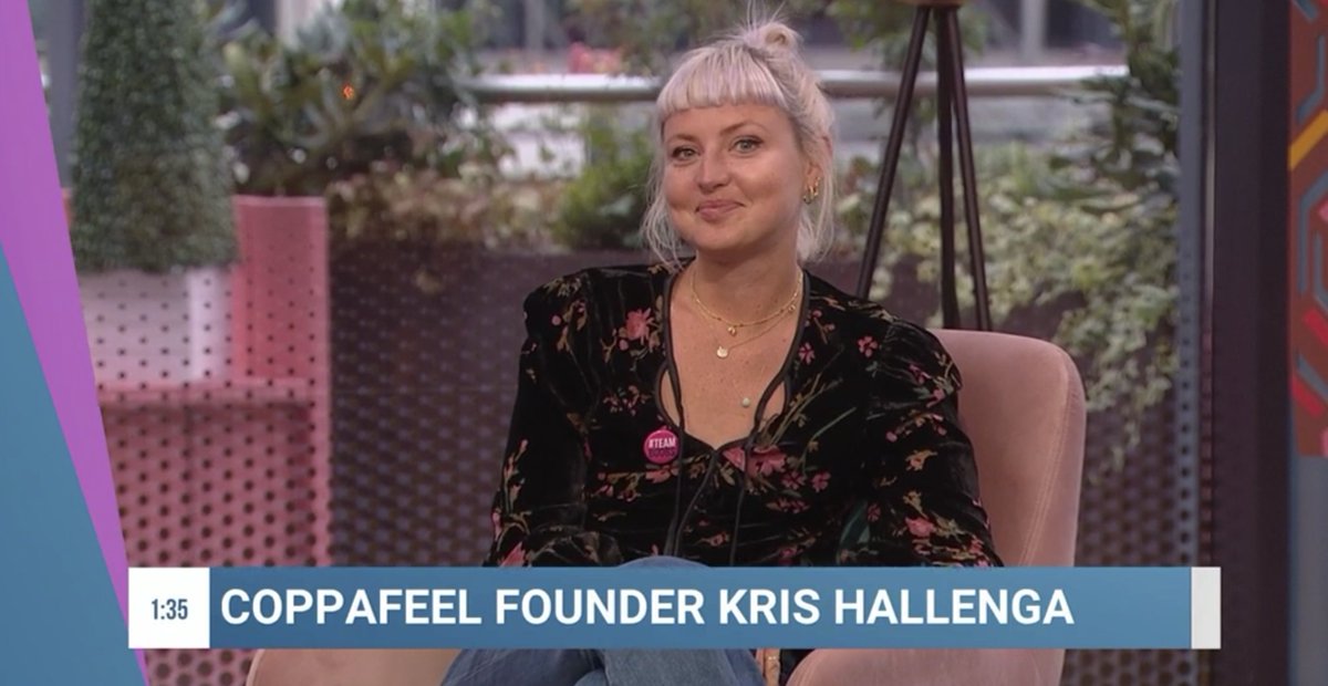CoppaFeelPeople's tweet photo. Our founder @krispob will be chatting boobs and #BreastCancerAwarenessMonth on @Channel4 @PackedLunchC4 with lovely @stephlunch in FIVE MINUTES TIME (probs less by the time we've tweeted this). Tune in will ya? https://t.co/as5Jiik5qf https://t.co/uSSoJx5IfR