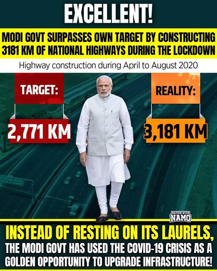 narendramodi177's tweet image. By using the lockdown as a golden opportunity, the Modi Govt has truly created a silver lining in a dark cloud. #IRBInfrastructureDevelopers