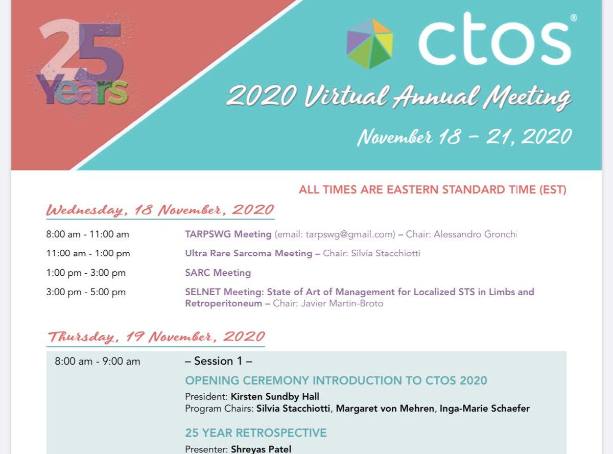 ctosociety's tweet image. The final program for #ctos2020 is now available. We are thrilled with the knowledge and expertise for our 25th anniversary. Don’t forget to register. bit.ly/3jpjonC